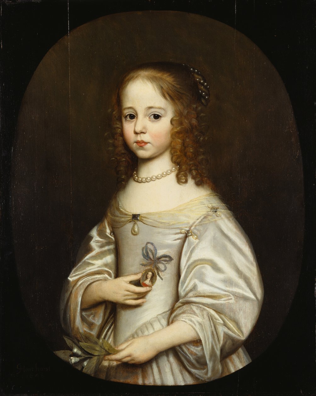 Prinzessin Maria von Oranien-Nassau (1642-1688) door Gerard van Honthorst