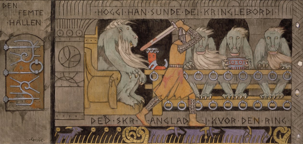 De vijfde hal door Gerhard Peter Frantz Vilhelm Munthe