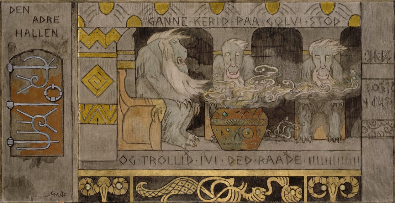 De tweede hal door Gerhard Peter Frantz Vilhelm Munthe