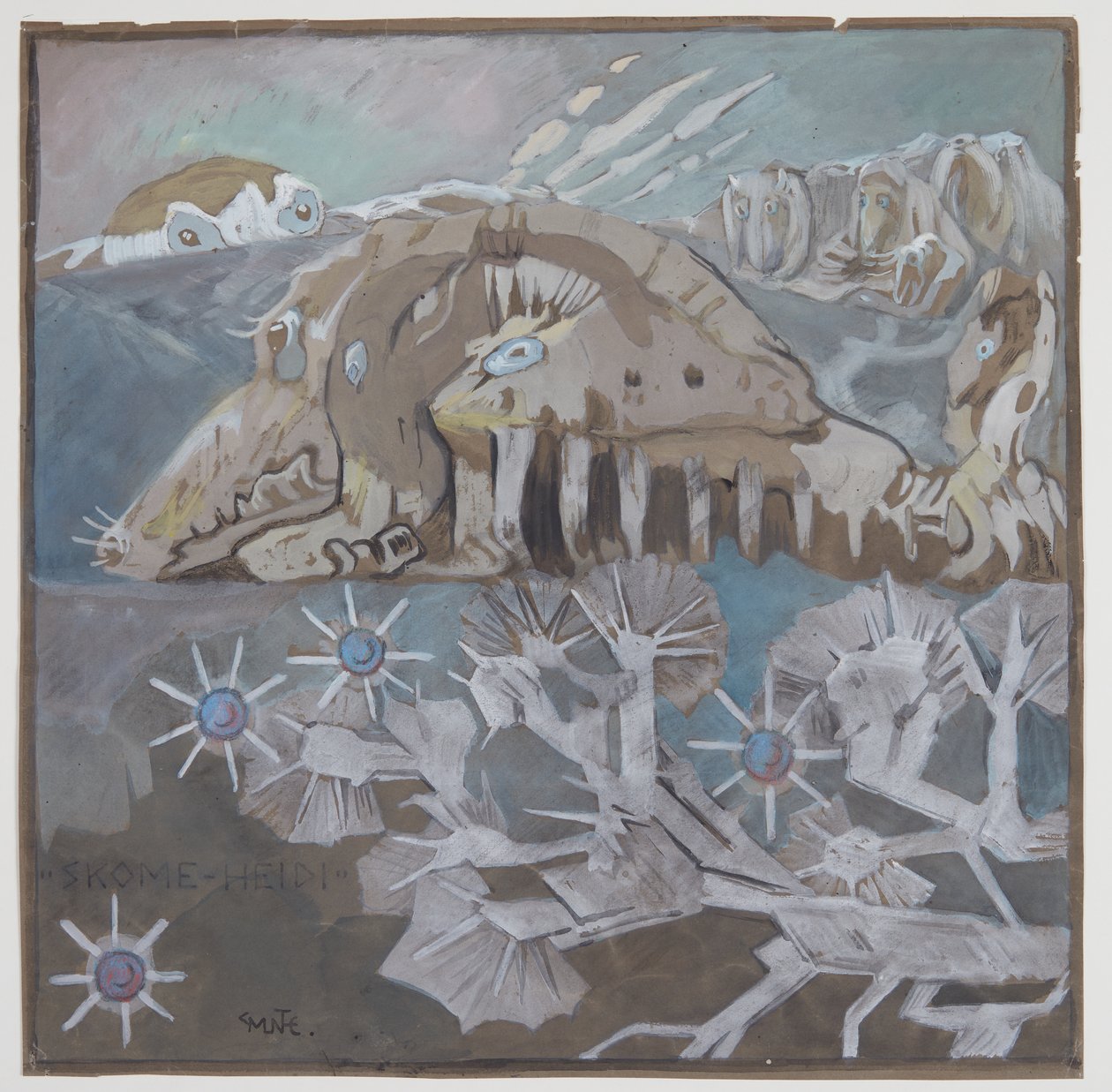 Hoge bergen door Gerhard Munthe