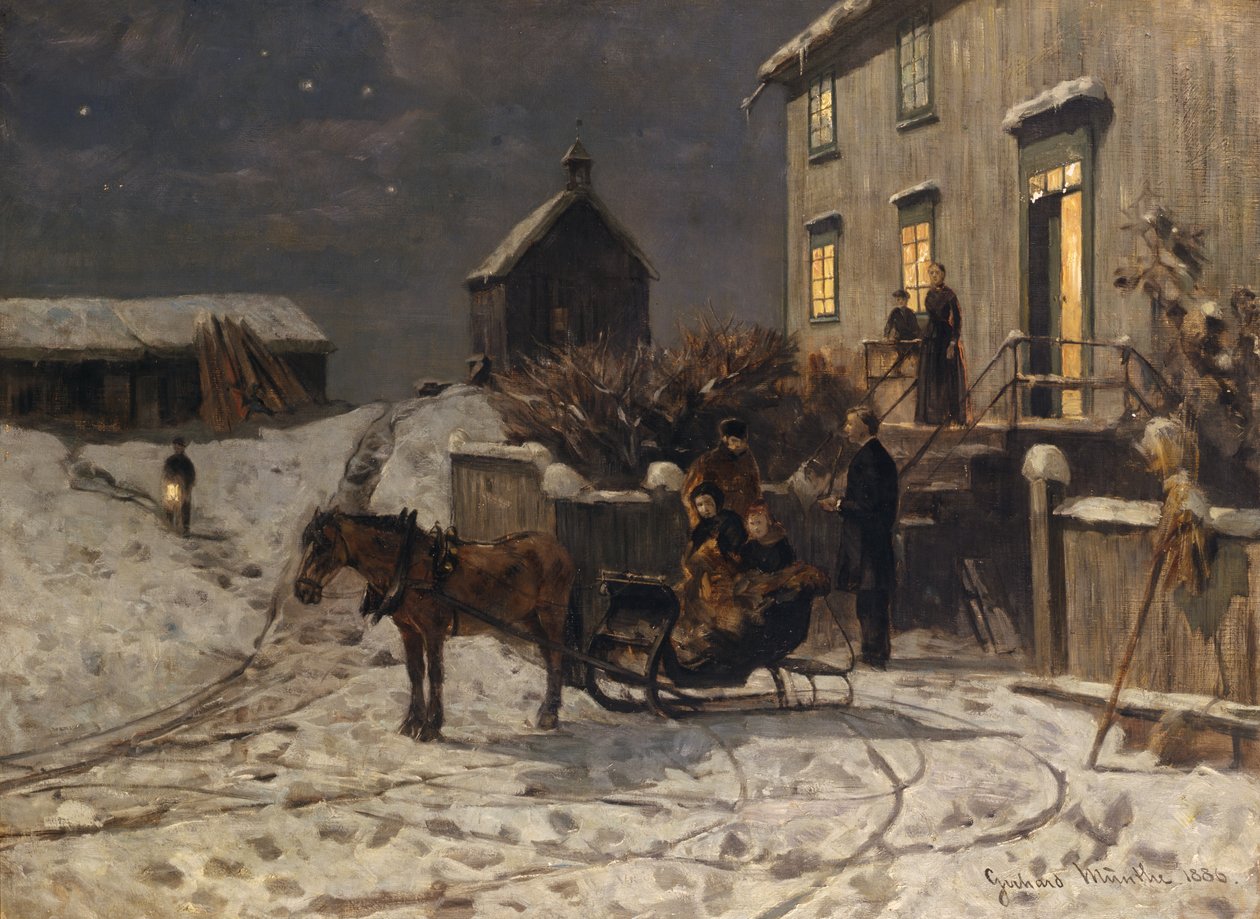 Kerstsfeer door Gerhard Peter Frantz Vilhelm Munthe