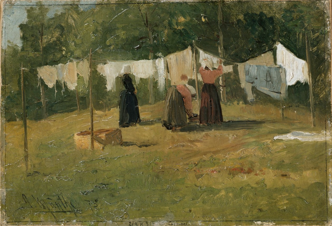 Kleren drogen door Gerhard Peter Frantz Vilhelm Munthe