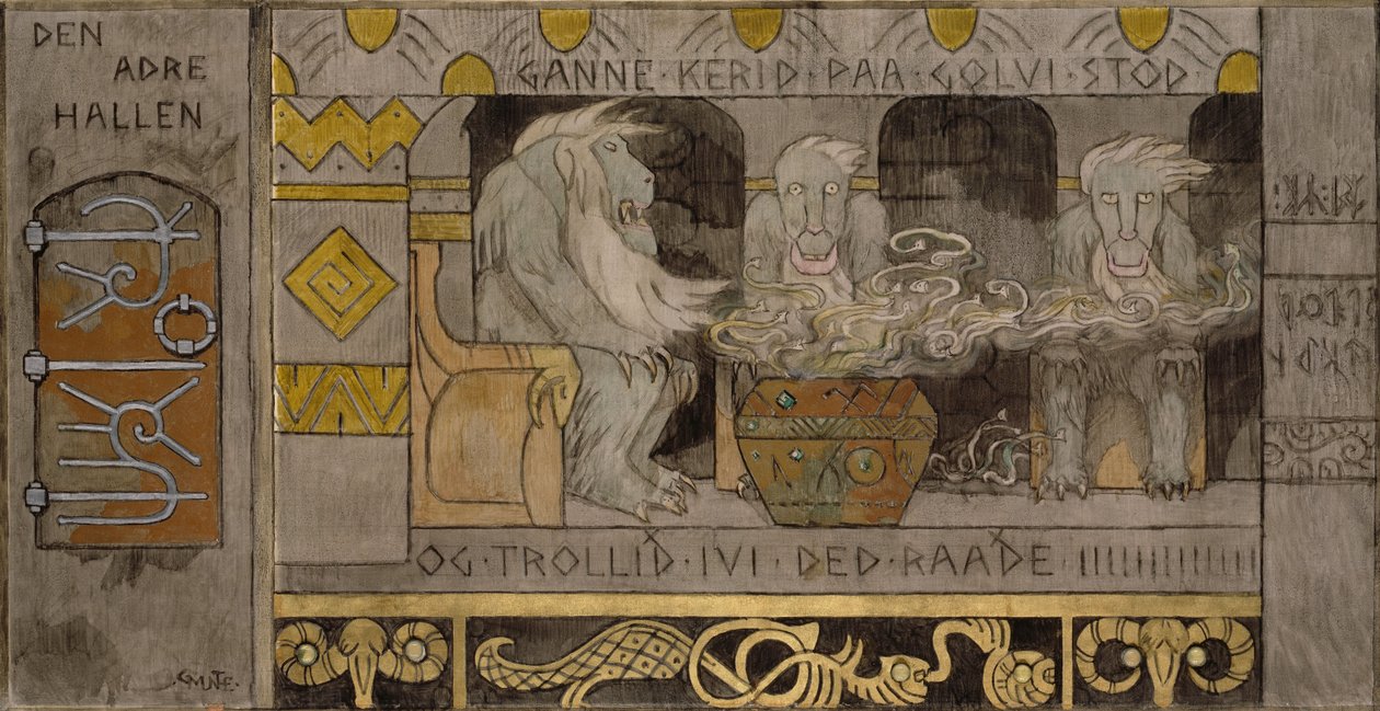 De tweede hal door Gerhard Peter Frantz Vilhelm Munthe