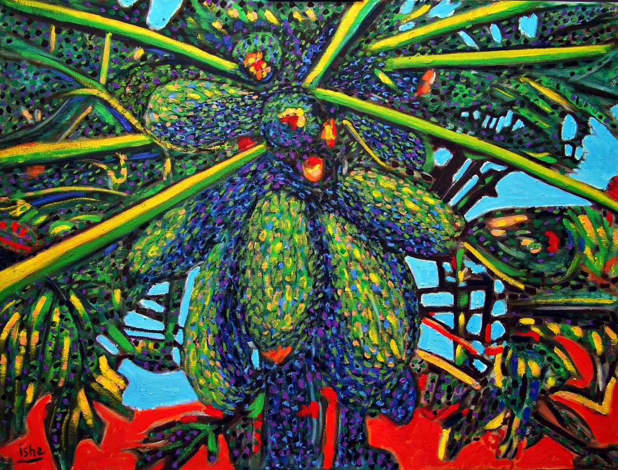 Papaya Plant, 2021 door Gerhardt Isringhaus
