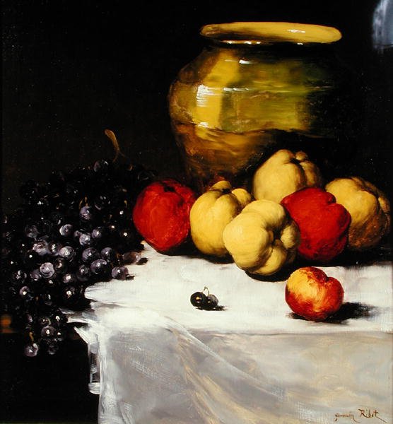 Stilleven met fruit door Germain Ribot