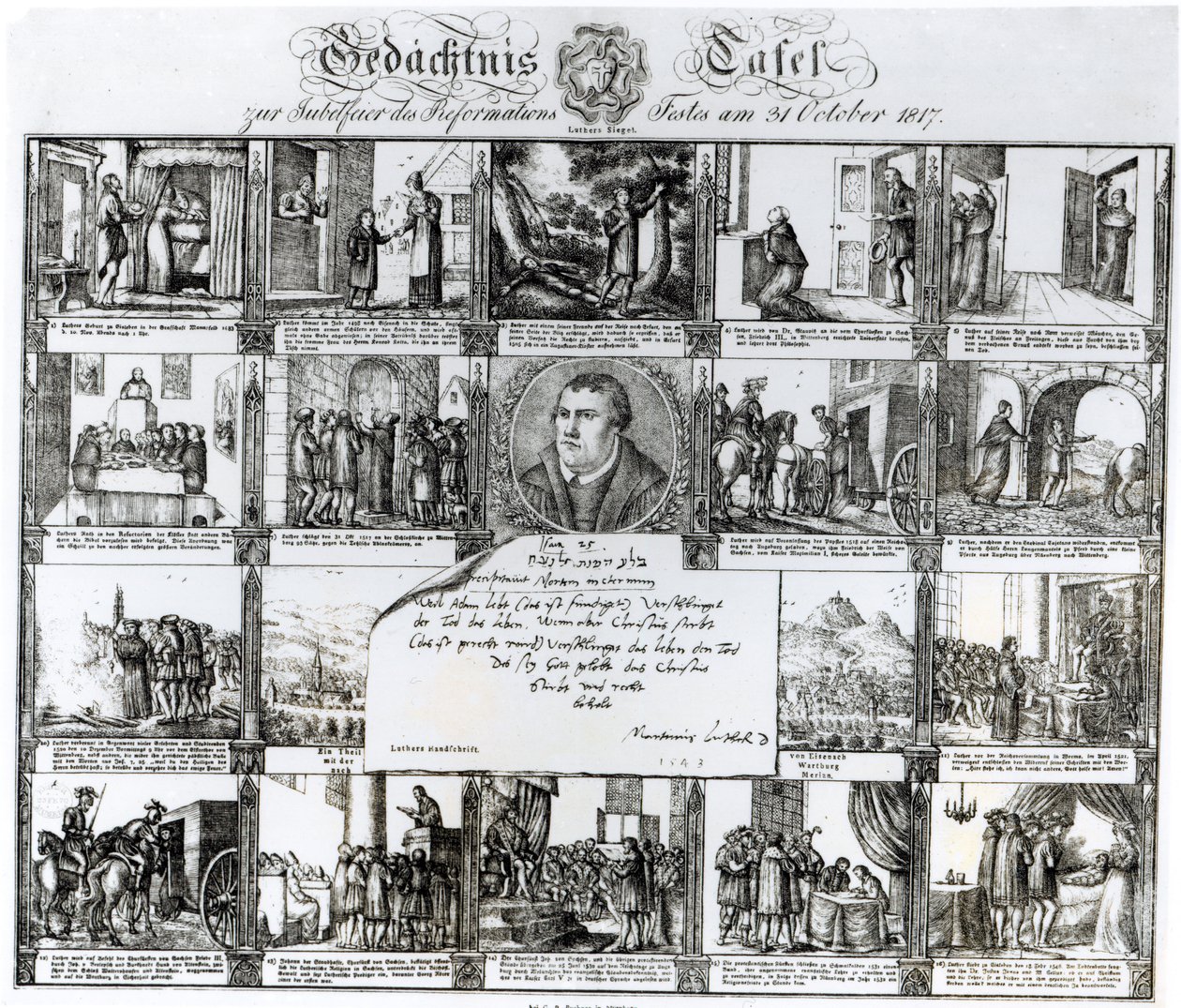 Een Feest om de Reformatie te Vieren op 31 oktober 1817: Het Leven van Maarten Luther door German School