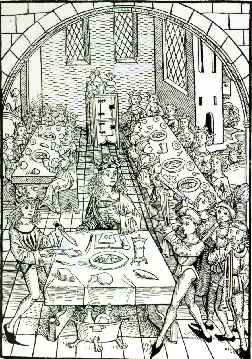 Een Prinselijk Banket, 1491 door German School
