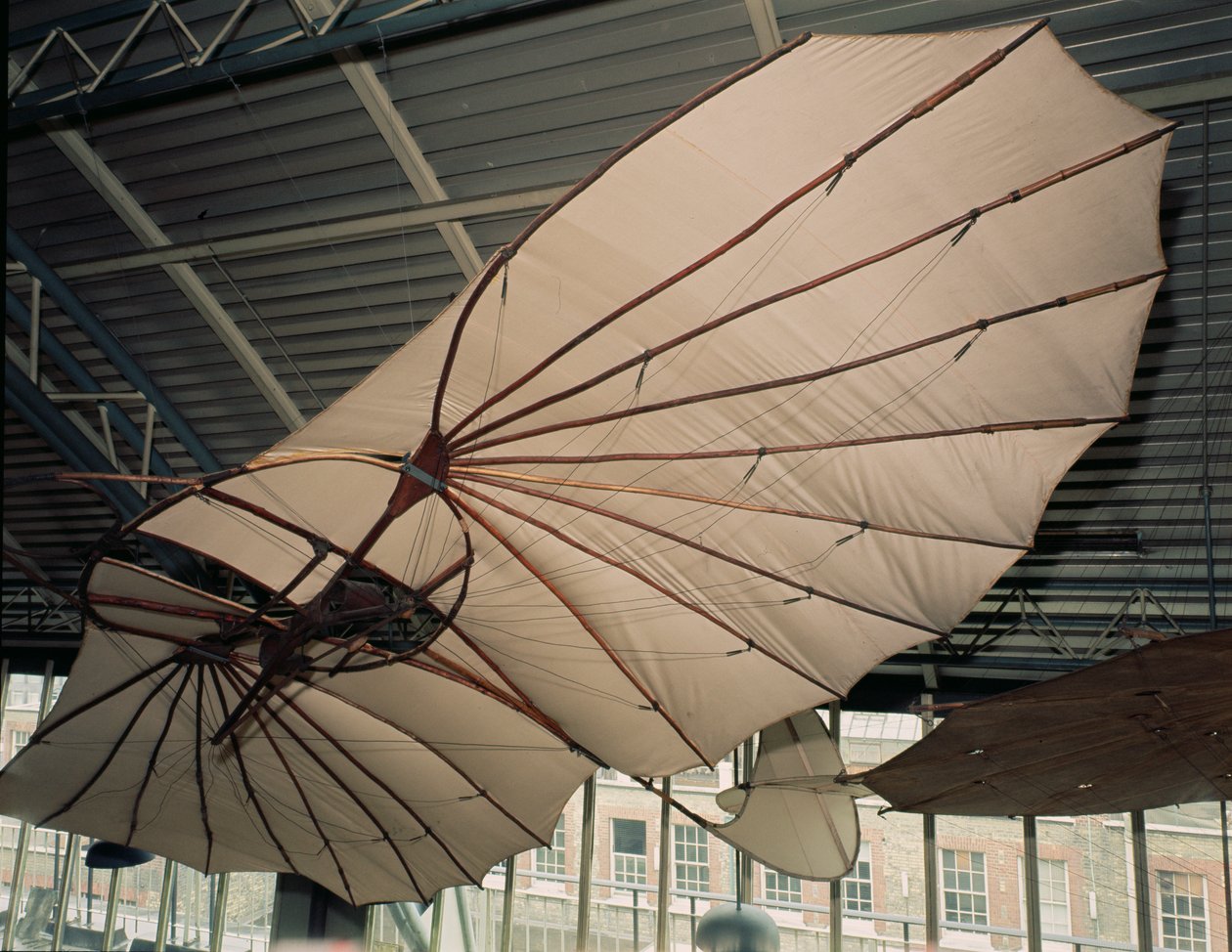 Zweefvliegtuig gemaakt voor Otto Lilienthal (1848-96) c.1891 door German School