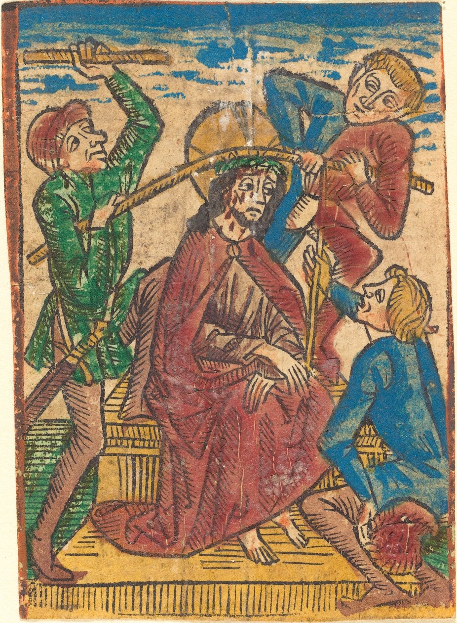 Christus gekroond met Doornen door German 15th Century