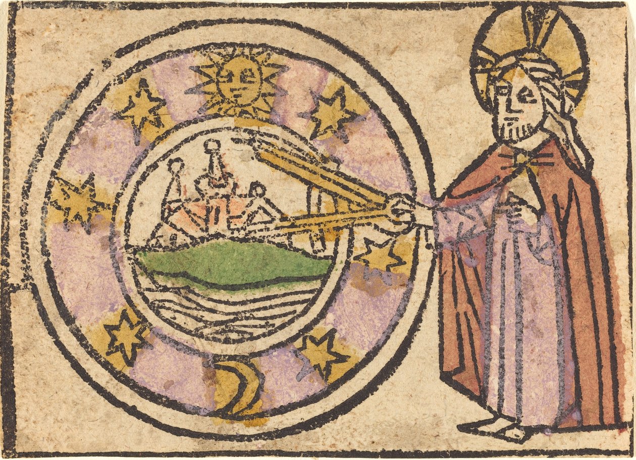 Christus Meet de Wereldbol door German 15th Century