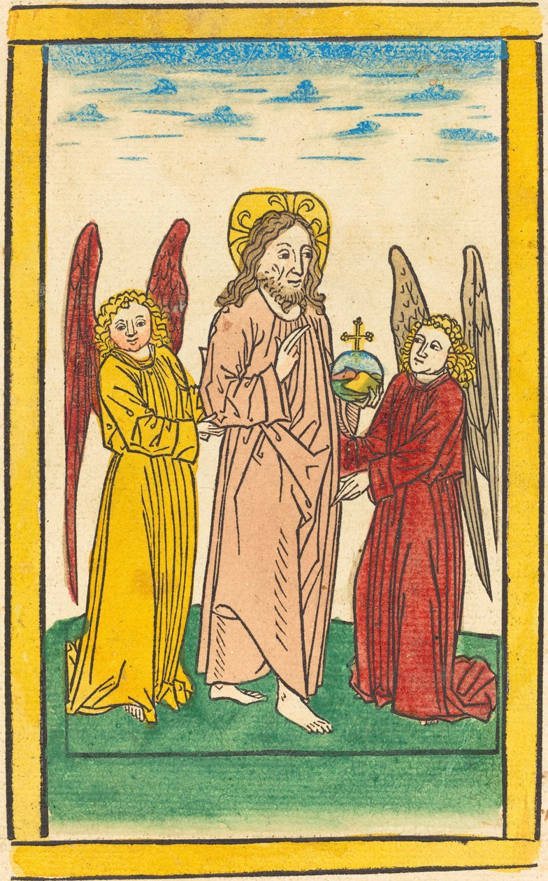 Christus als Salvator Mundi door German 15th Century