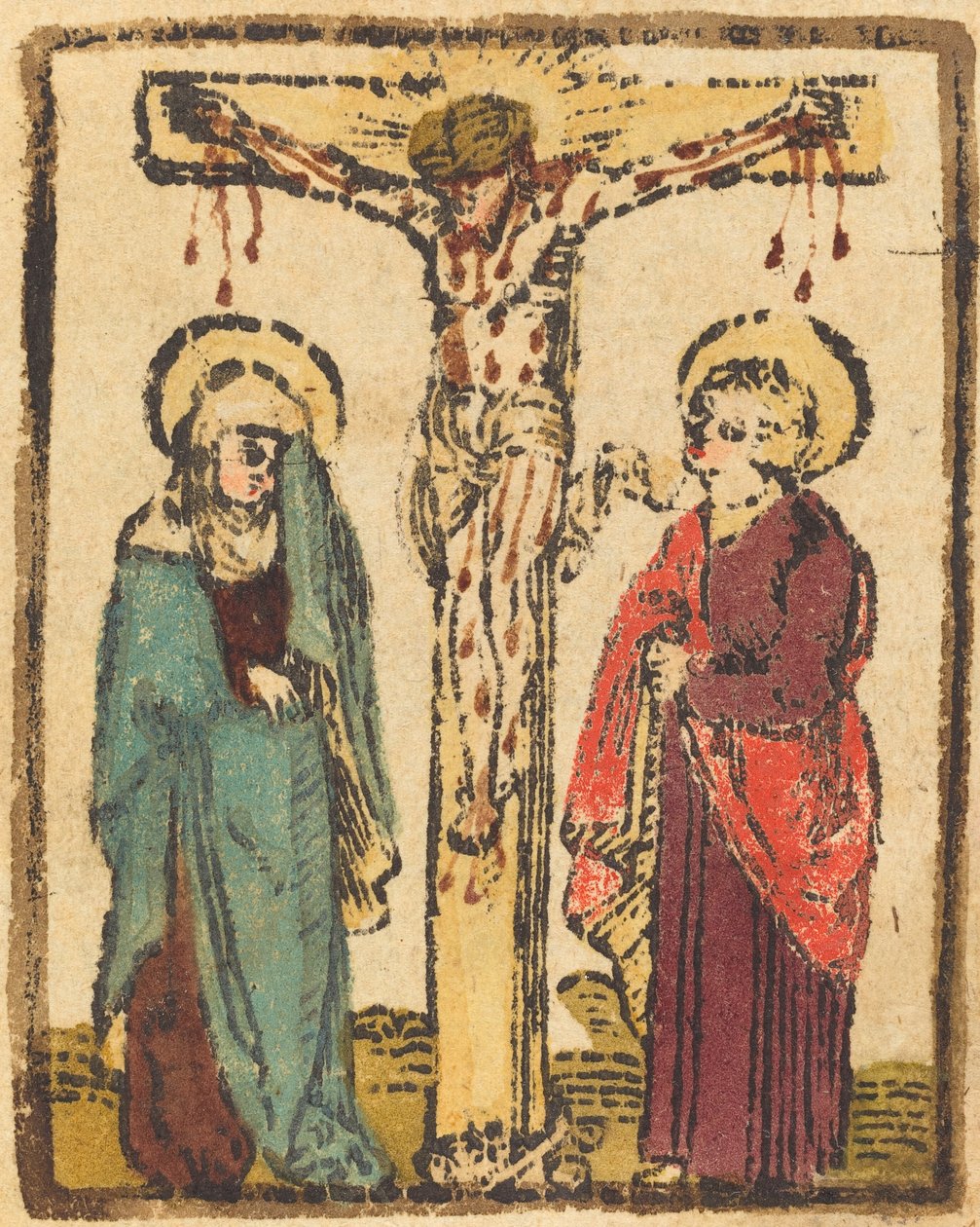 Christus aan het kruis door German 15th Century