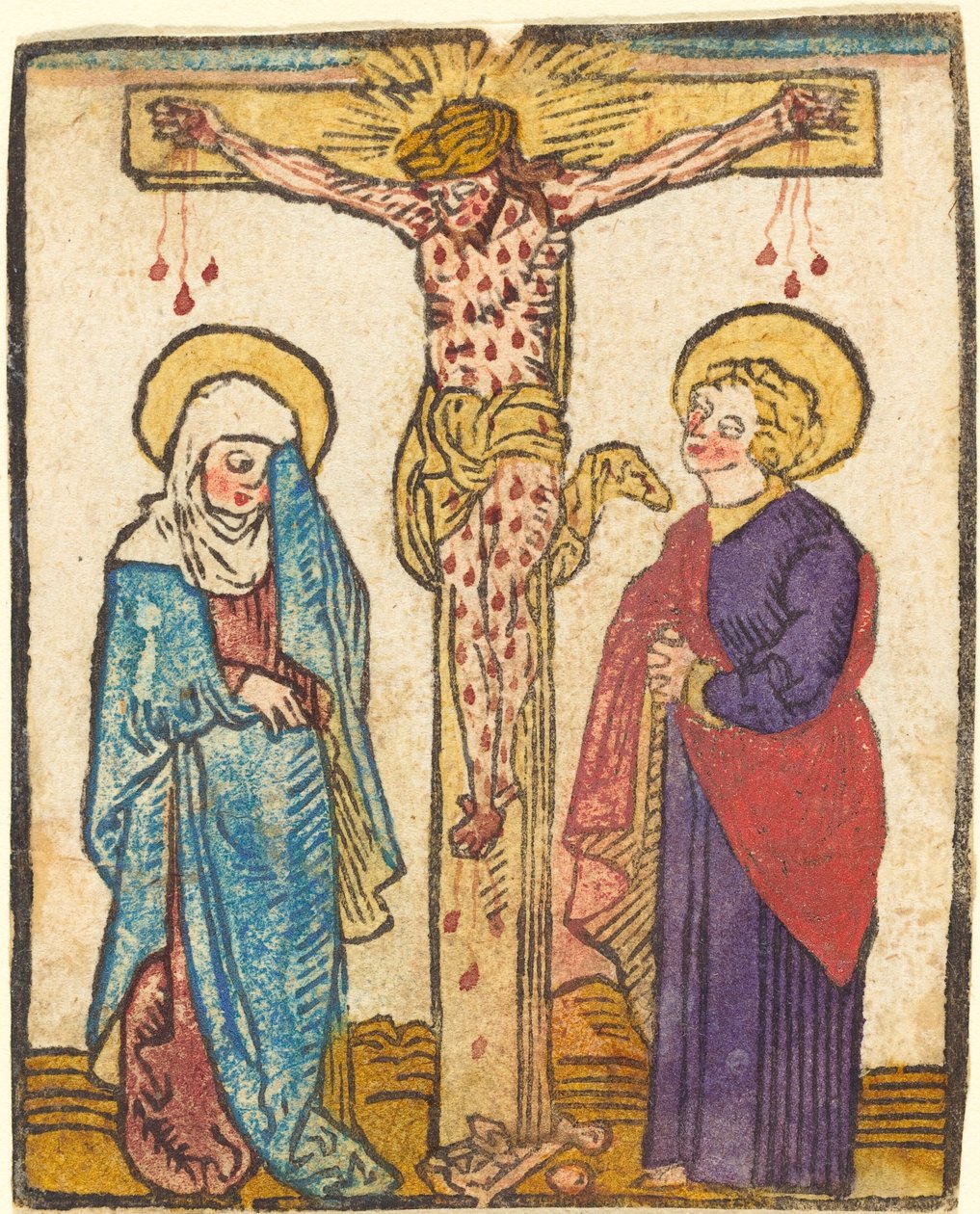 Christus aan het kruis door German 15th Century