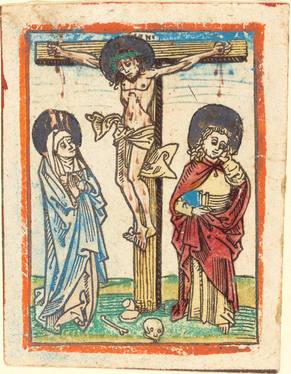 Christus aan het kruis door German 15th Century