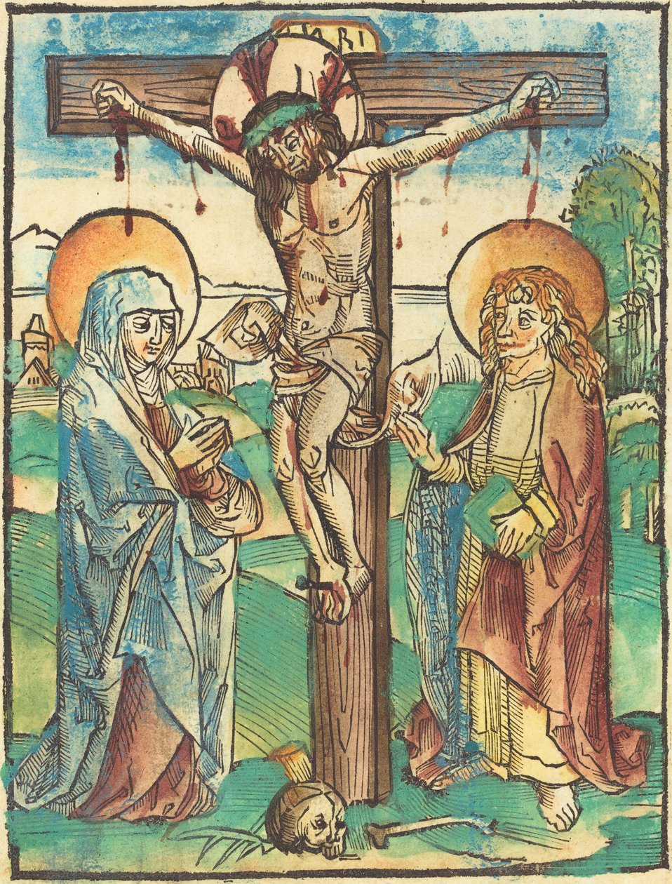 Christus aan het Kruis door German 15th Century