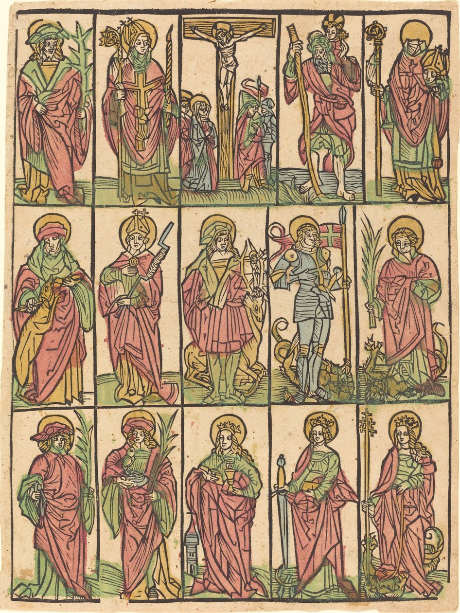 Veertien Hulpheiligen door German 15th Century