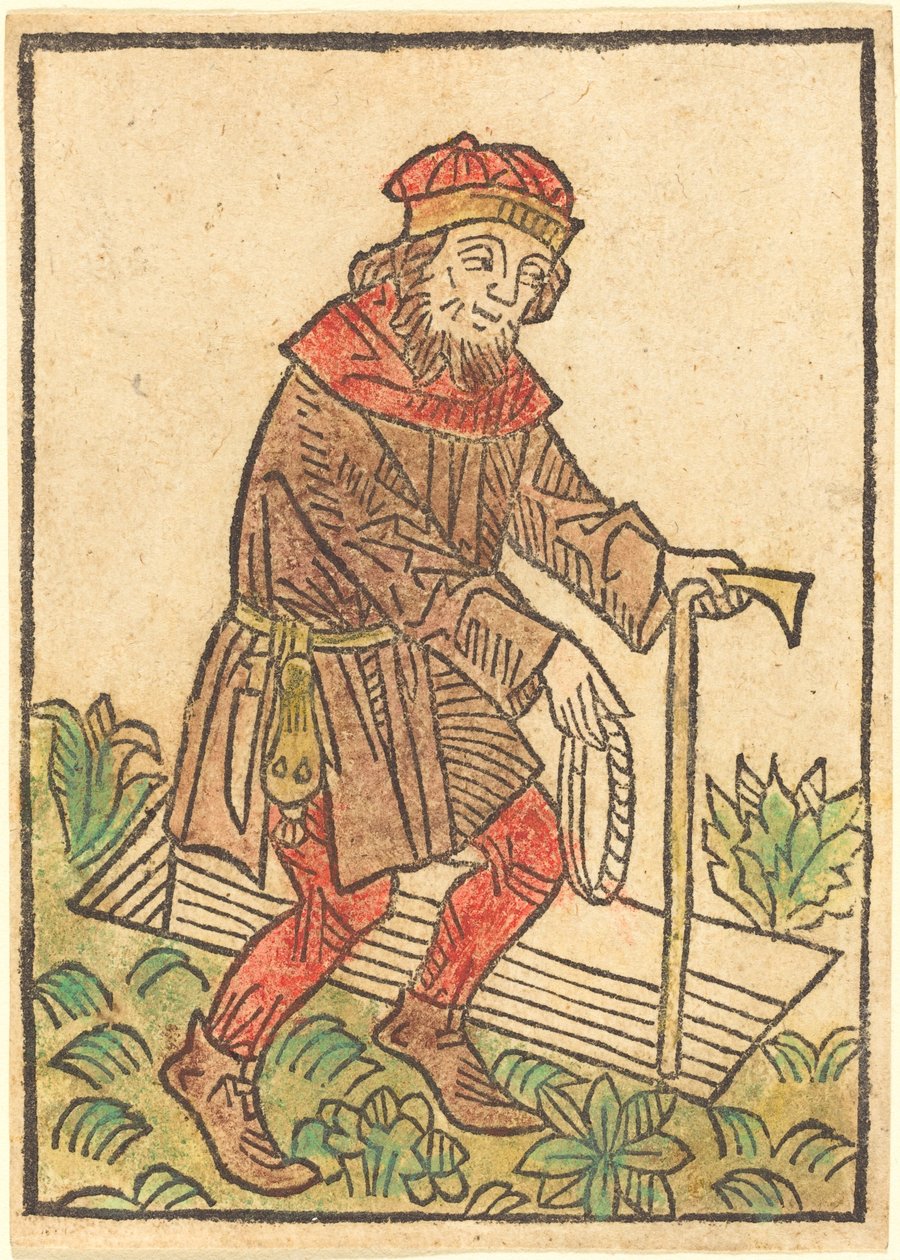 Man Lopend naar een Graf door German 15th Century