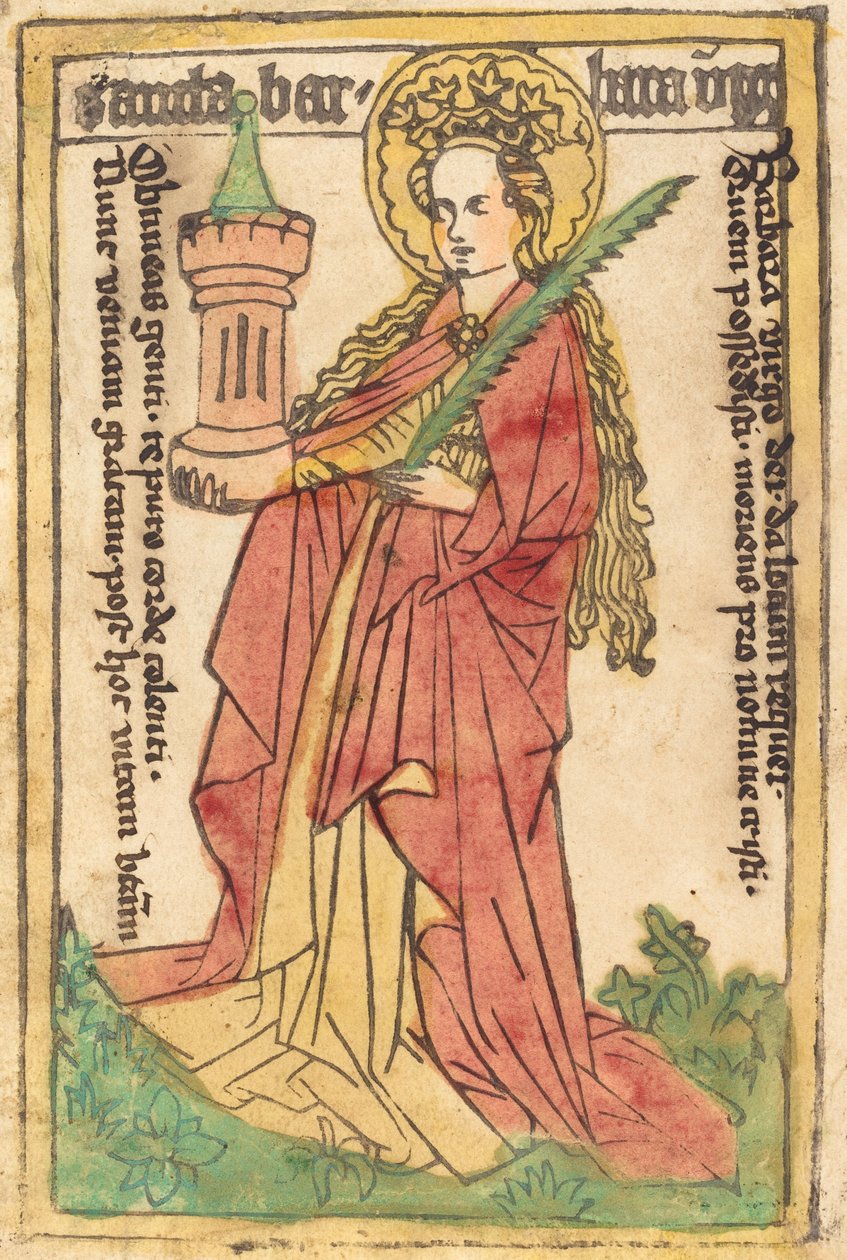 Sint Barbara door German 15th Century