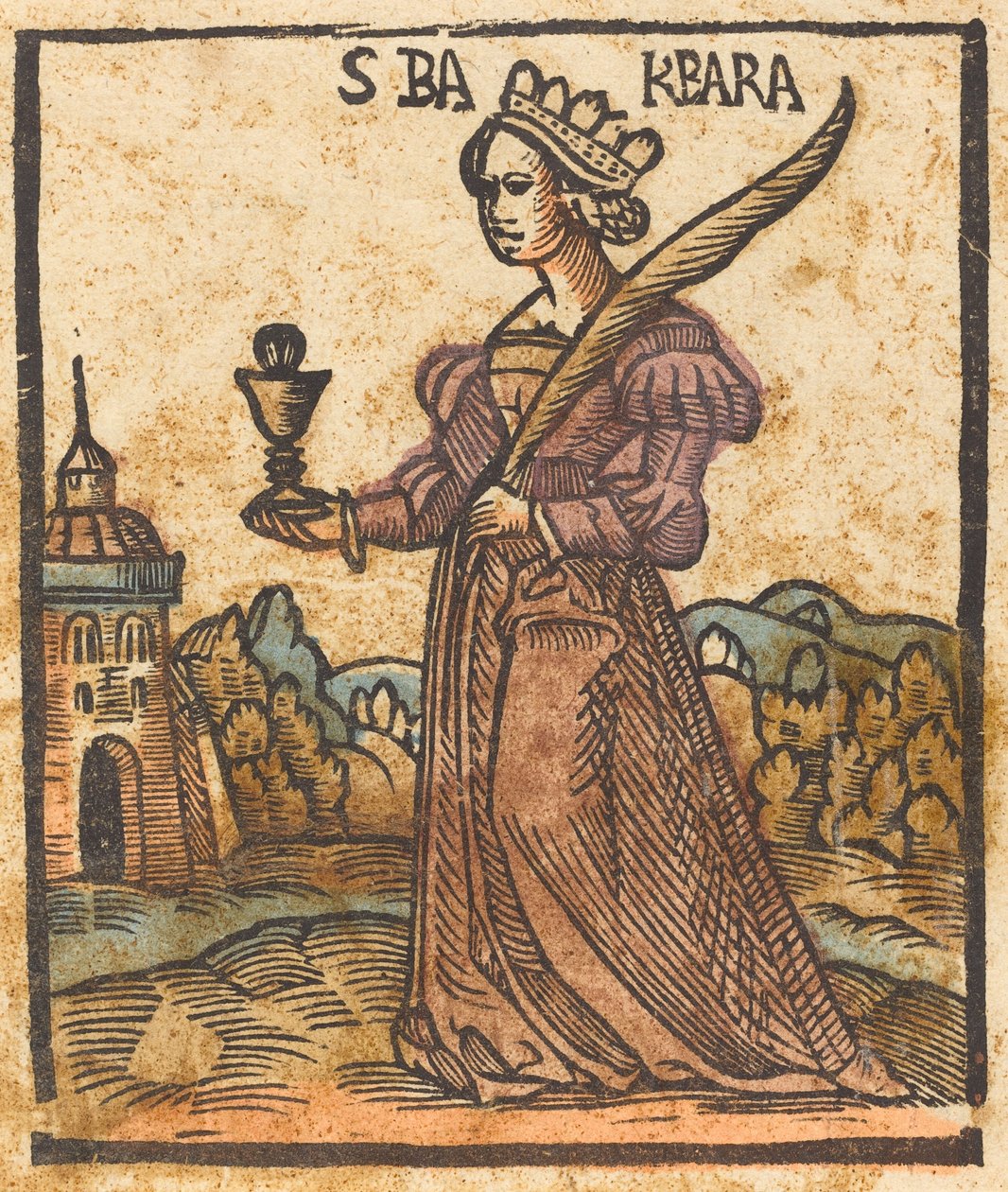 Sint Barbara door German 15th Century