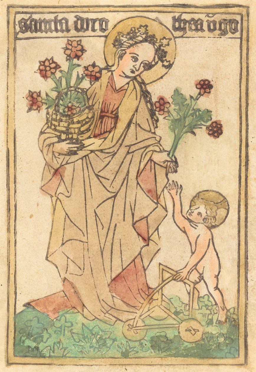 Sint Dorothea door German 15th Century