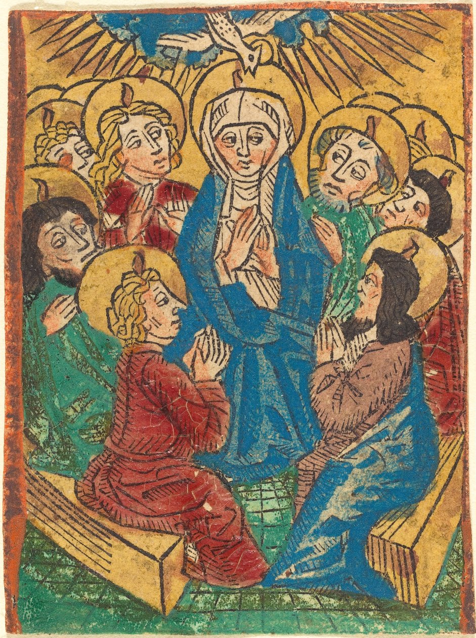 De Nederdaling van de Heilige Geest door German 15th Century