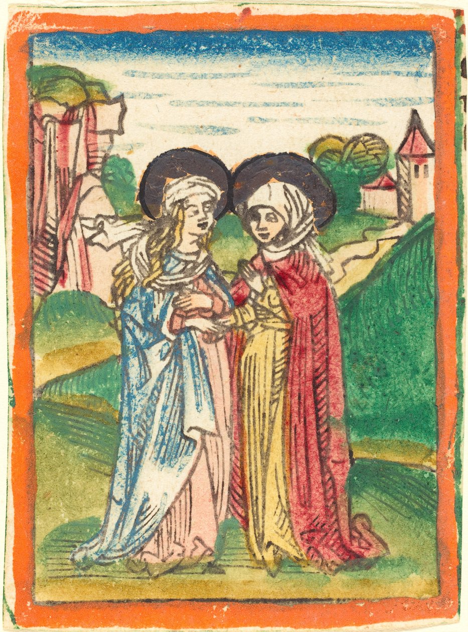 De Visitatie door German 15th Century