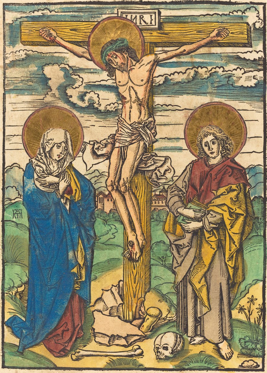 Christus aan het Kruis door German 16th Century