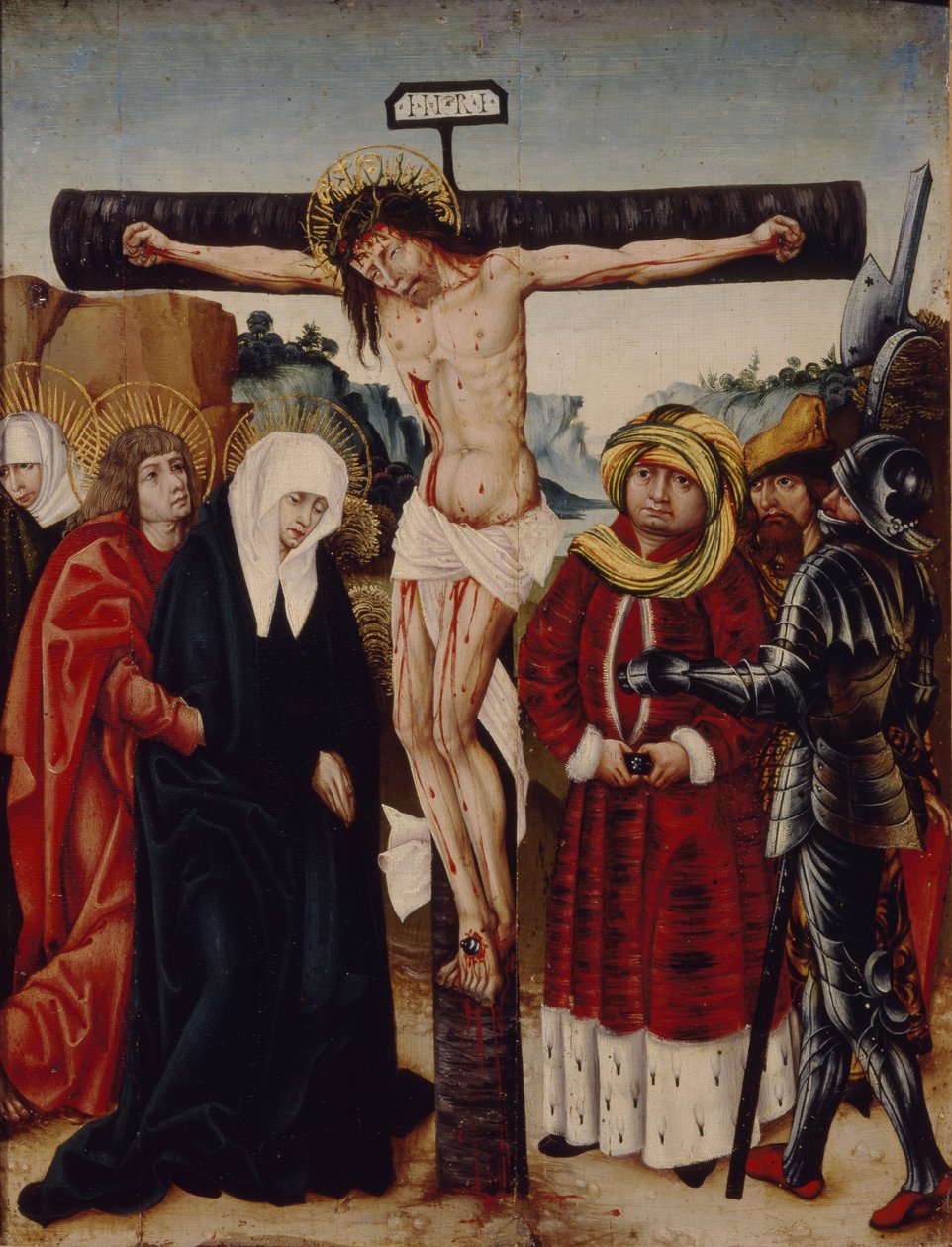 De Kruisiging door German Master