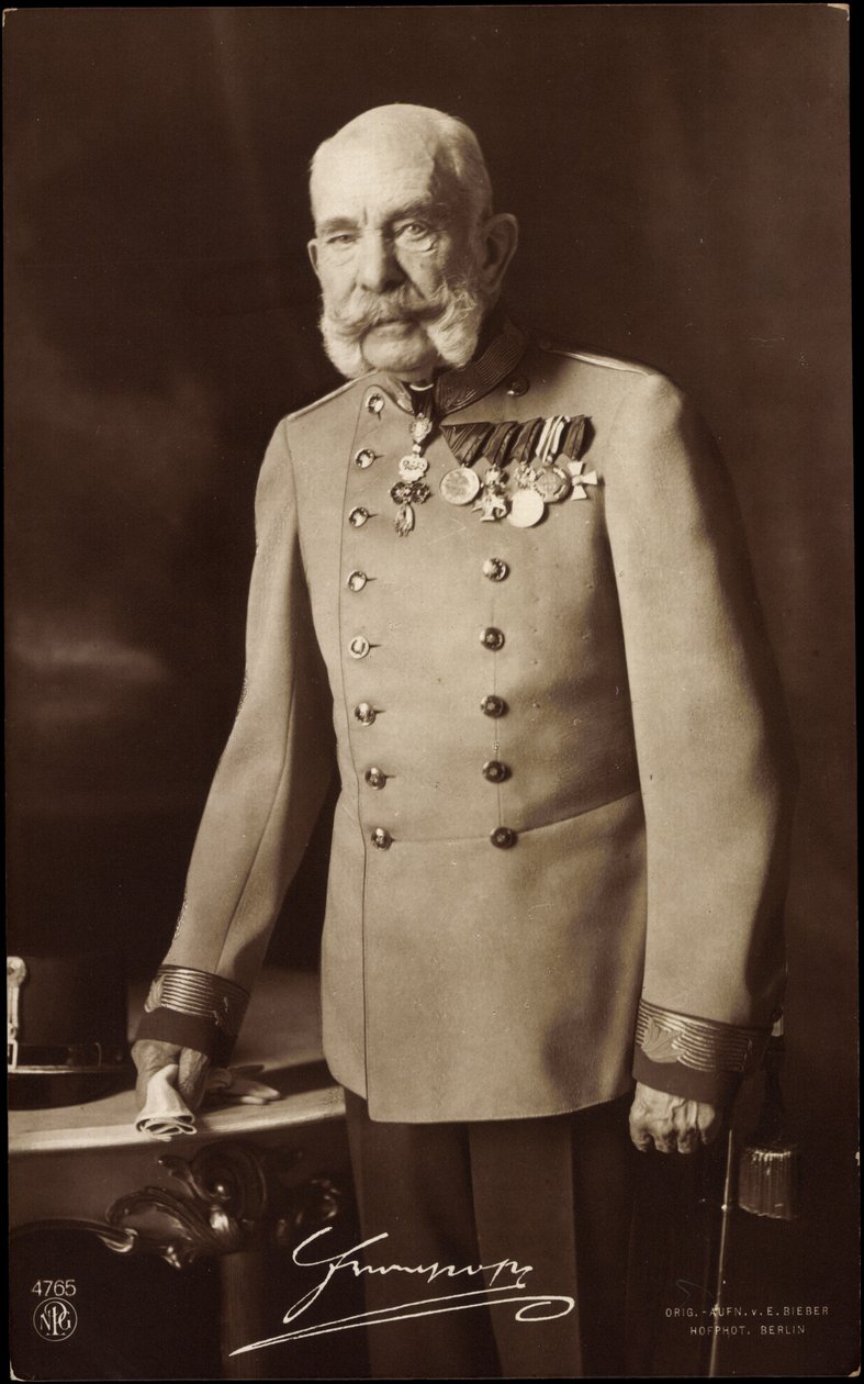 Kaiser Franz Josef I., Oostenrijk door German Photographer