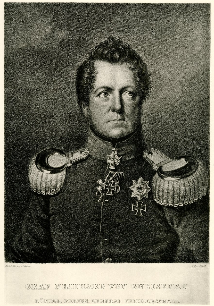 August Graaf Neidhard von Gneisenau door German School