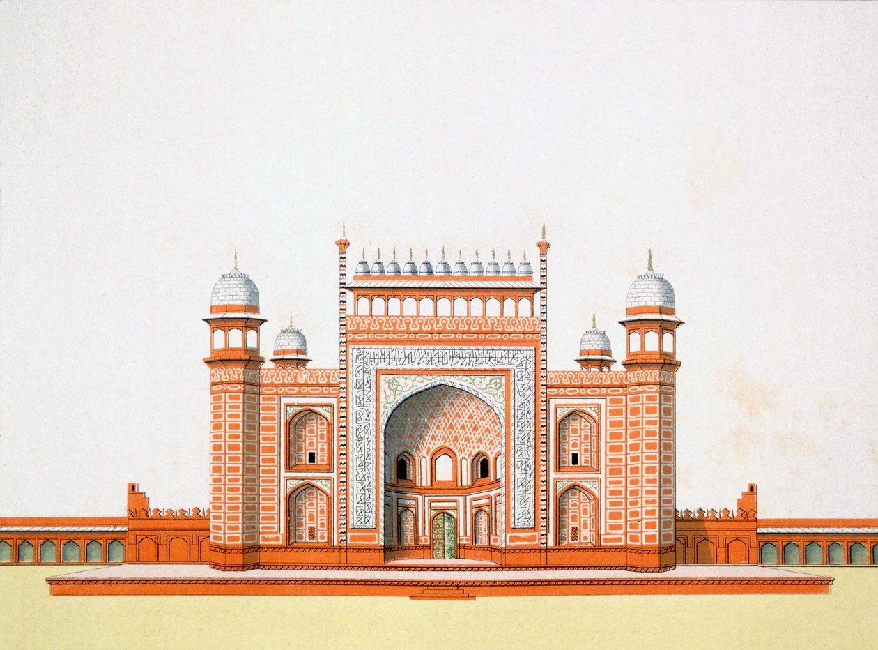 Ingang van de Taj Mahal door German School