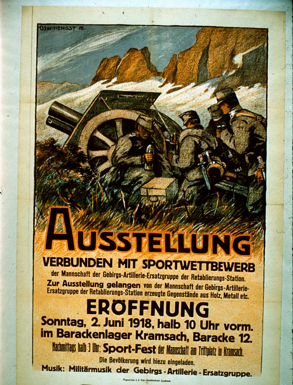 Tentoonstelling van Competitieve Sporten, 1918 door German School