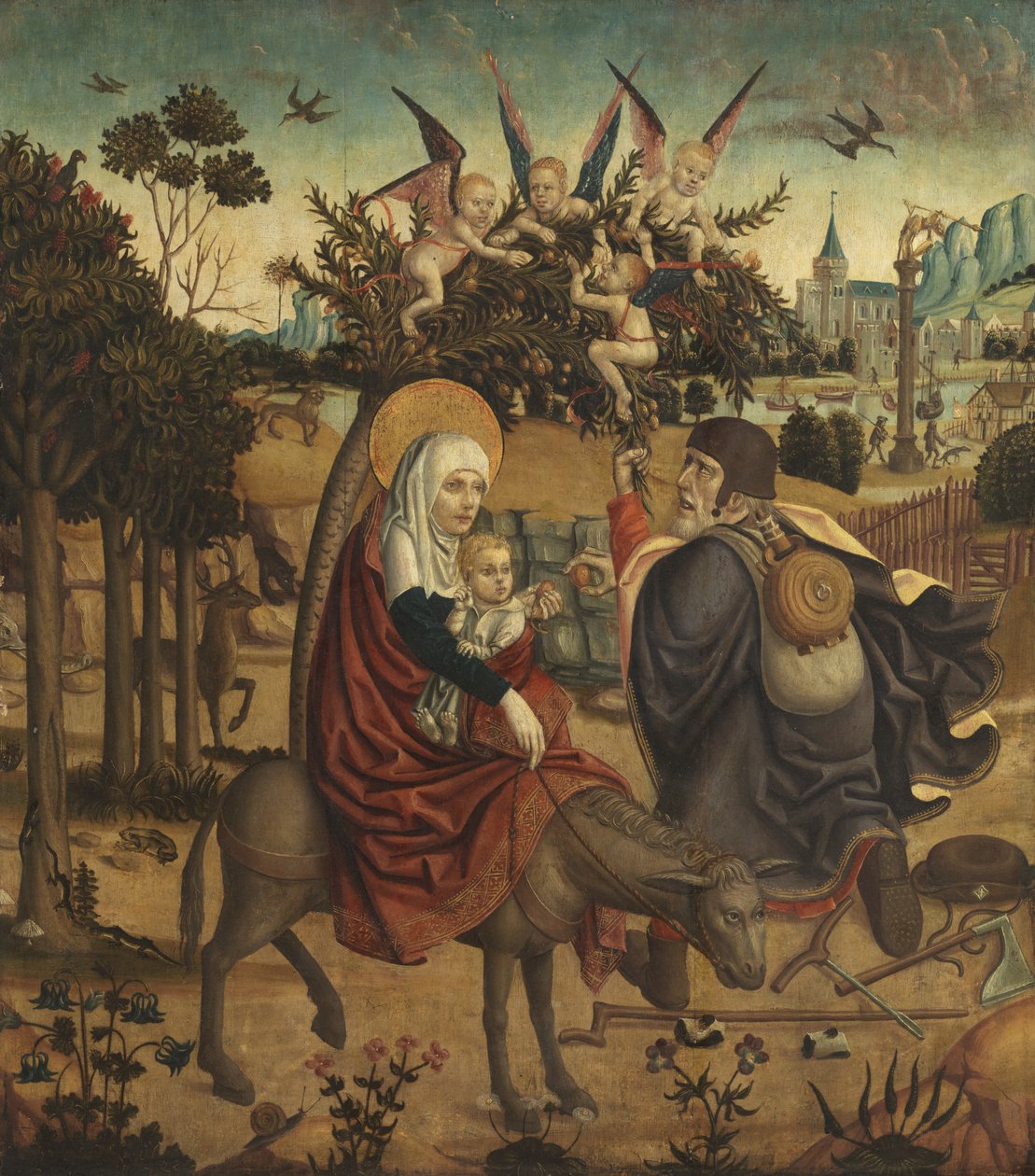 Vlucht naar Egypte, naar Martin Schongauer door German School