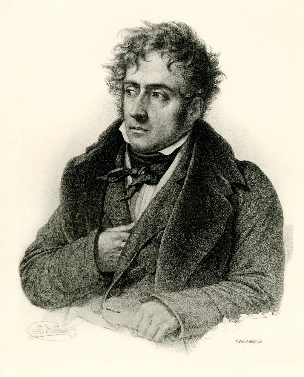 François René Vicomte de Chateaubriand door German School