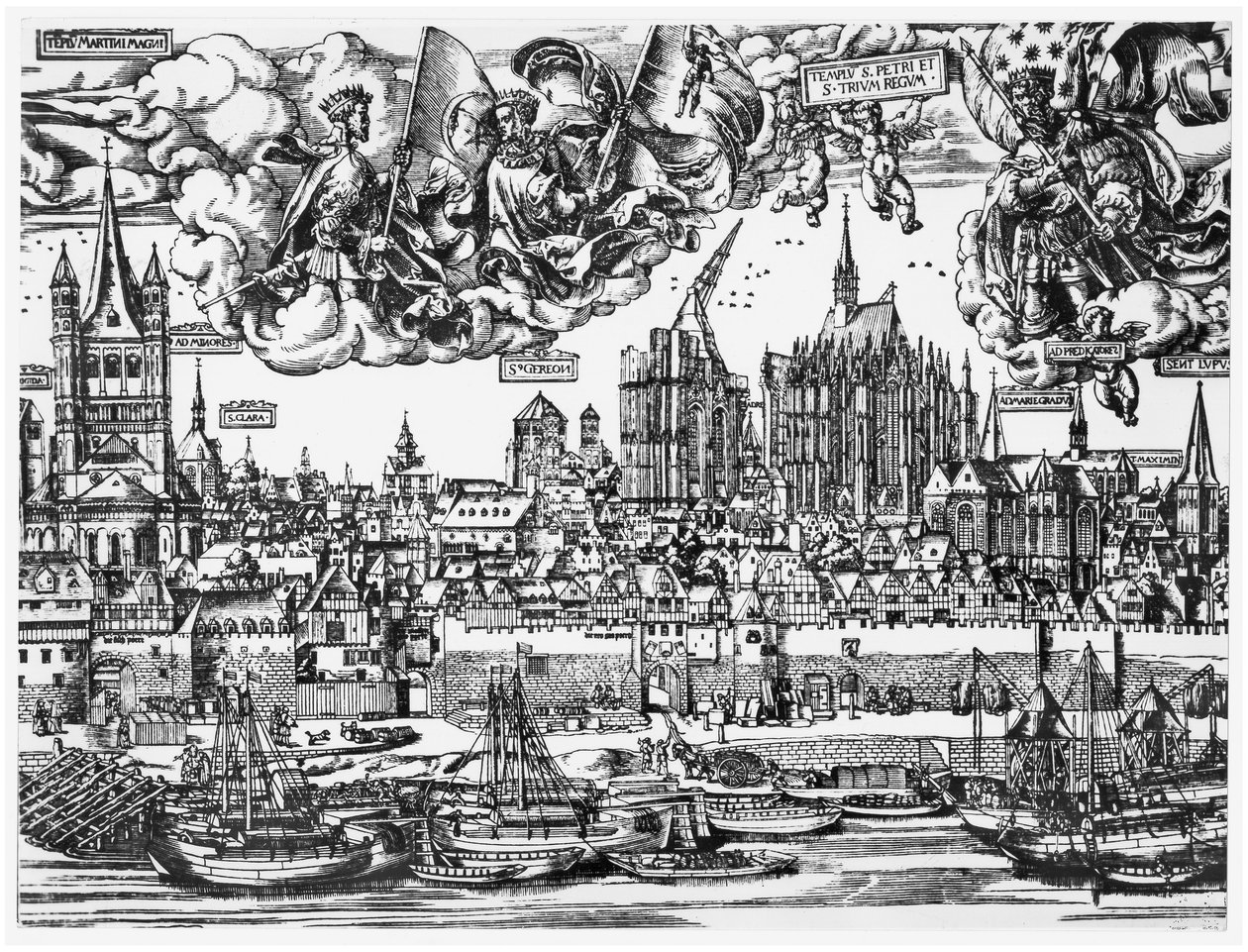 Algemeen uitzicht op Keulen, 1531 door German School