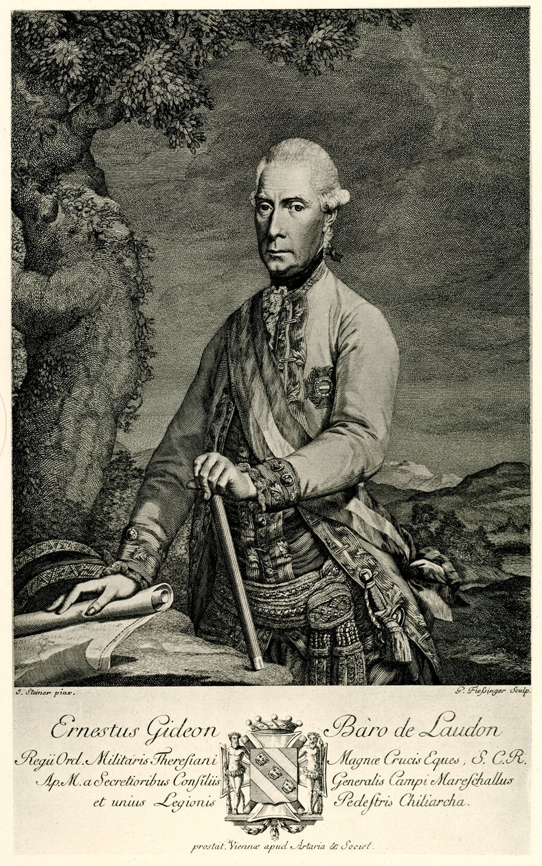 Gideon Ernst Freiherr von Laudon door German School