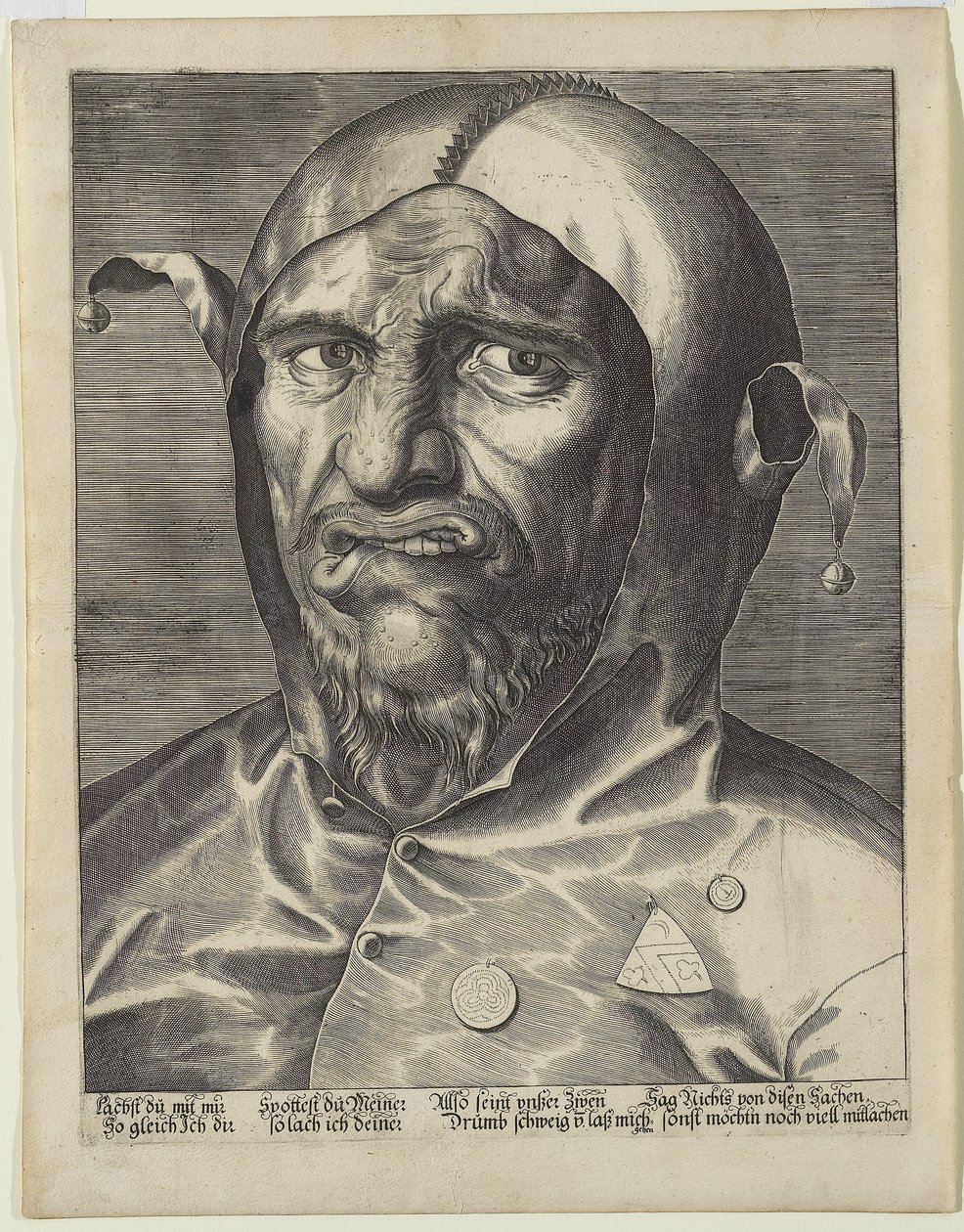 Groot hoofd van een nar, c.1600 door German School
