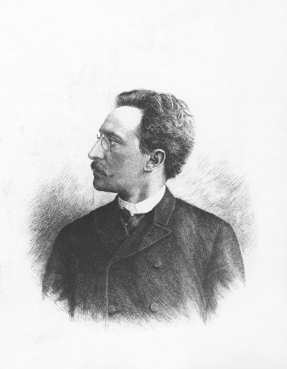 Ludwig Fulda (gravure) door German School