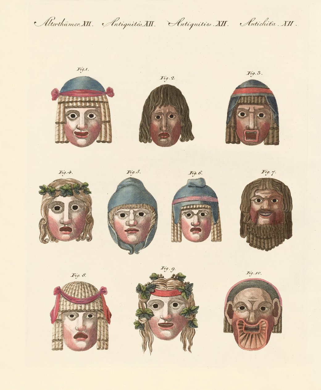 Maskers van de oudheid door German School