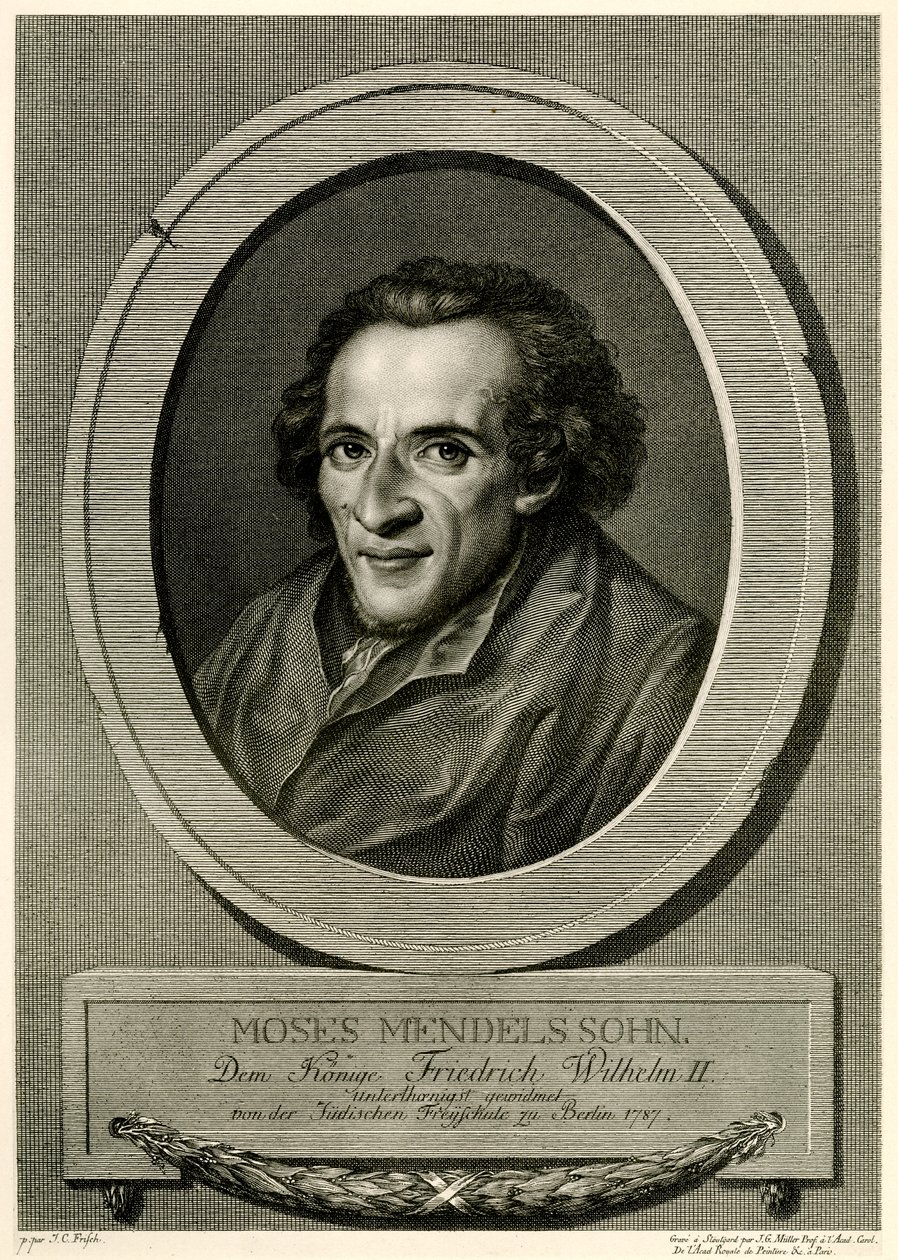 Moses Mendelssohn door German School