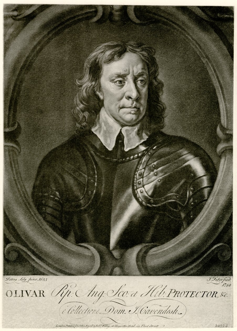 Oliver Cromwell door German School