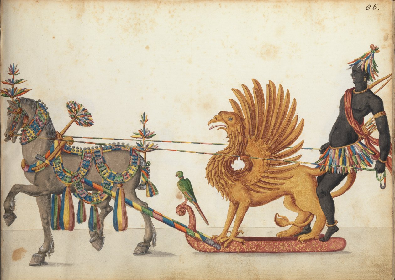 Optochtslee in parade, ca. 1640 door German School