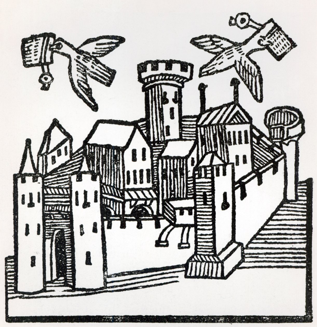 Duivenpost, 1488 door German School