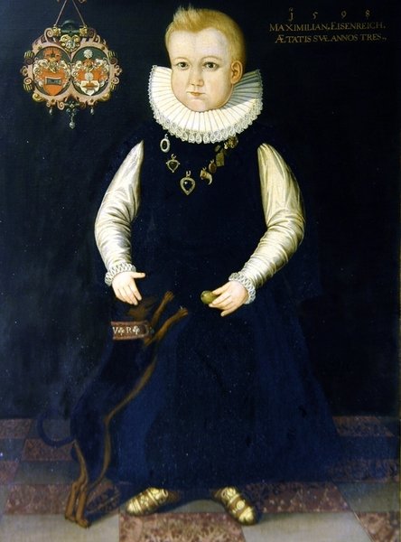 Portret van Maximilian Eisenreich, 3 jaar oud door German School