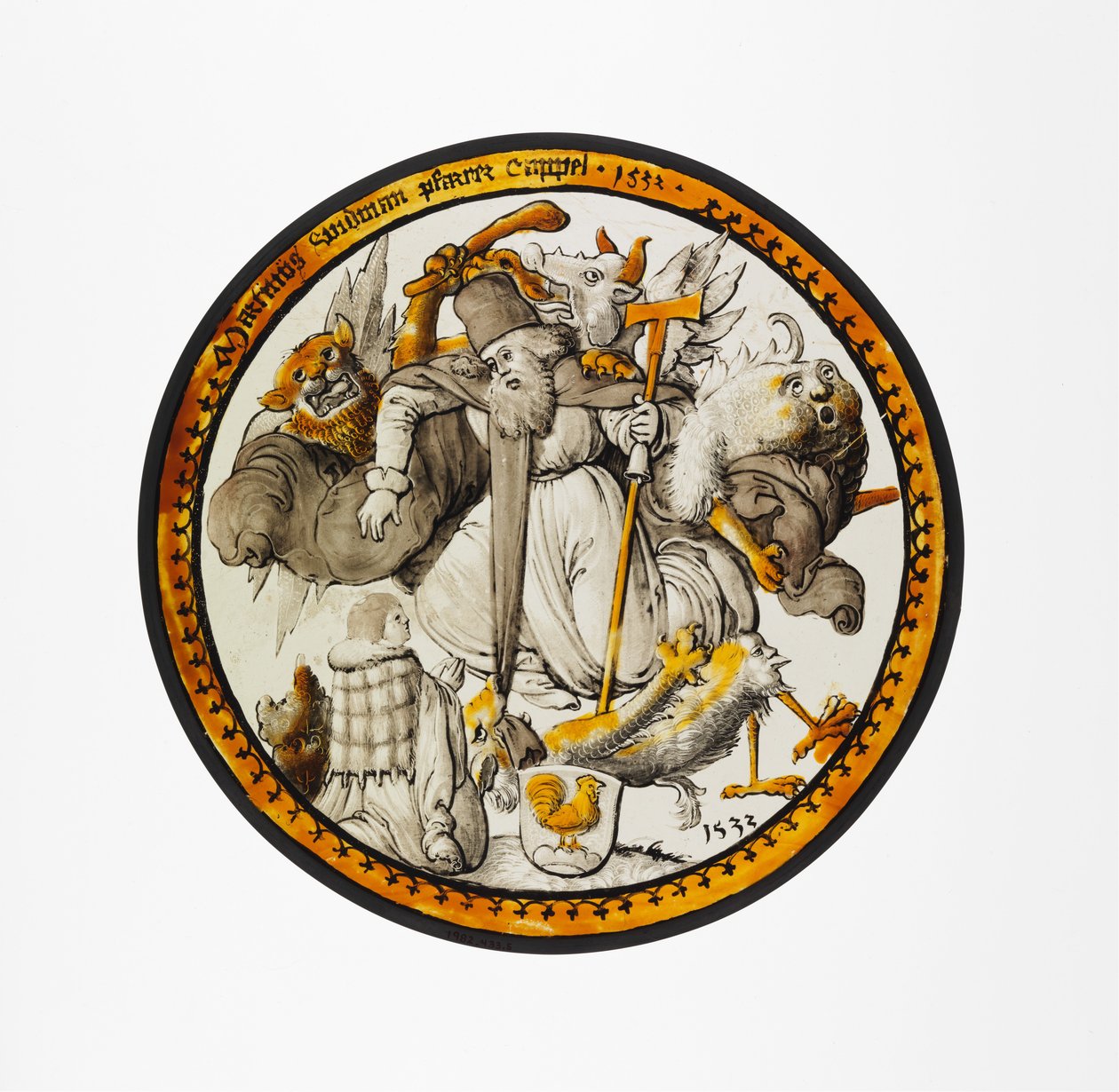 Rondel met de verleiding van Sint Antonius door German School