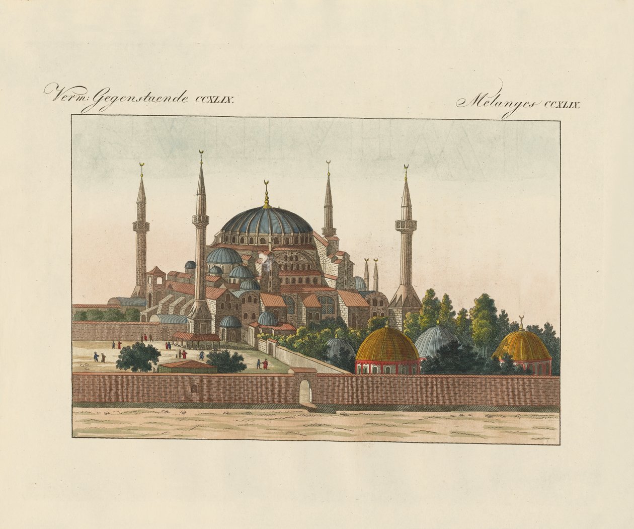 Hagia Sophia in Constantinopel door German School