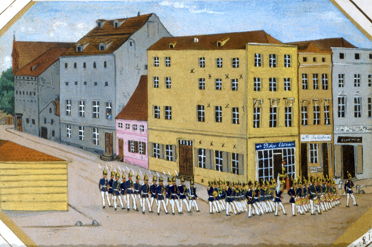 Het ziekenhuisbarakken in Scutari, 1857 door German School