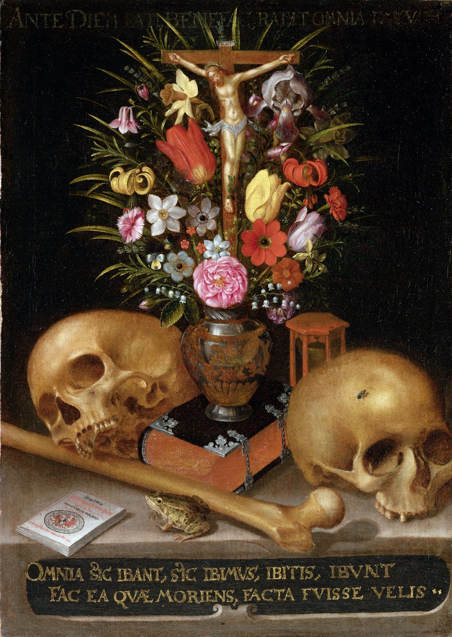 Vanitas Stilleven door German School