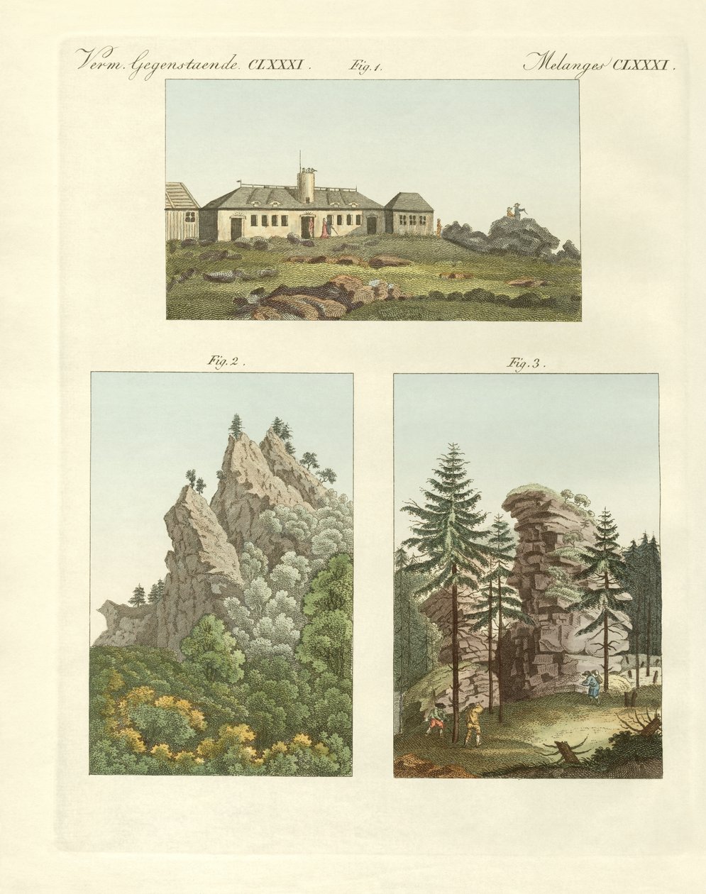 Uitzichten van Harz door German School