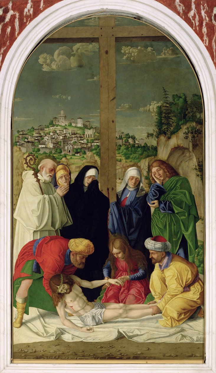 De Kruisafneming, 1490 door Gerolamo dai Libri
